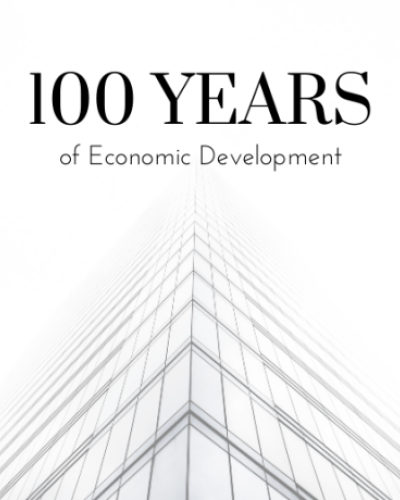 poster reading, 100 Years of Economic Development