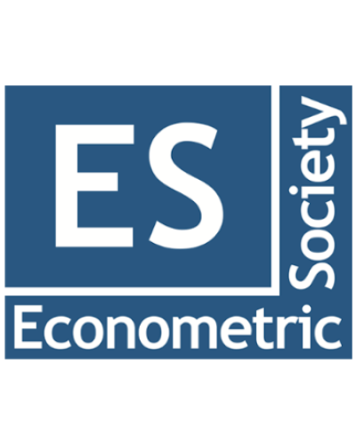 The Econometric Society logo with ES surrounded by the words Econometric Society in a square